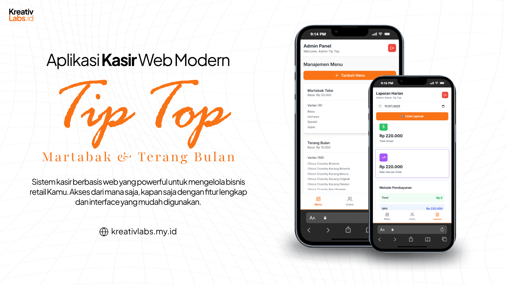 Aplikasi Kasir Web Modern