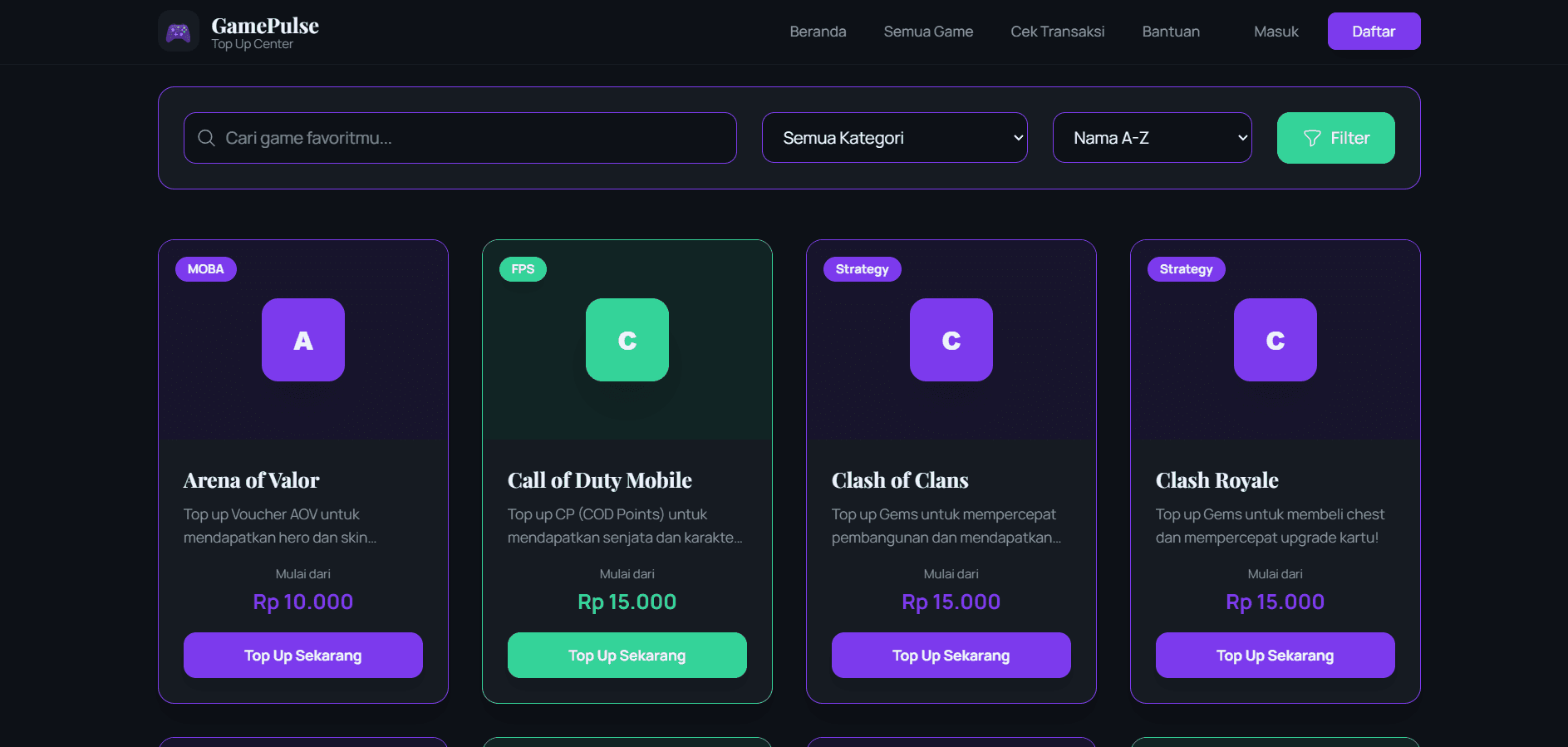 Website Top-Up Game - Image 1